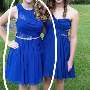 Blue homecoming dress